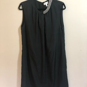 Black Dress with Decorative Collar